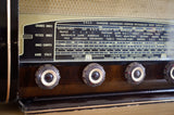 Radio Bluetooth "ASCRE Isogyre 64" des années 1953 restaurée à la main par Charlestine photo du cadran.