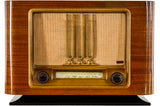 Radio Bluetooth "Ducretet-Thomson L125" des années 1950 restaurée à la main par Charlestine photo détourée.