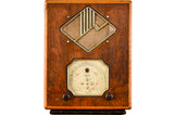 Radio Bluetooth Vintage Charlestine - modèle ONDIA 115 de 1934 - photo détourée