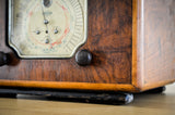 Radio Bluetooth Vintage Charlestine - modèle ONDIA 115 de 1934 - vue du cadran de stations radios 2