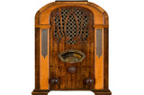 Radio Bluetooth "SONORA F2" des années 1930 restaurée à la main par Charlestine photo détourée.