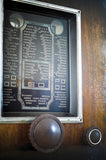 Radio Bluetooth "Radio Charme" des années 1938 restaurée à la main par Charlestine photo du cadran.