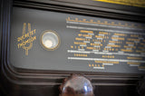 Radio Bluetooth "Ducretet Thomson L646" des années 1955 restaurée à la main par Charlestine photo du logo sur le cadran.
