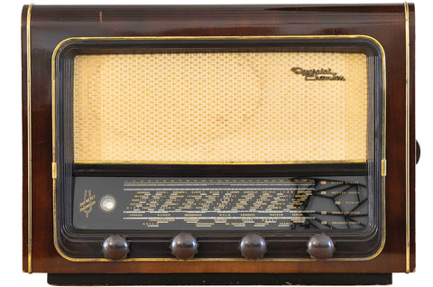 Radio Bluetooth "Ducretet Thomson L646" des années 1955 restaurée à la main par Charlestine photo de détourée.