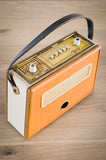 Radio Bluetooth "Manufrance AS60" des années 1960 restaurée à la main par Charlestine photo de haut.