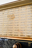 Radio Bluetooth "RADIOLA RA568A" des années 1958 restaurée à la main par Charlestine photo du tissus.